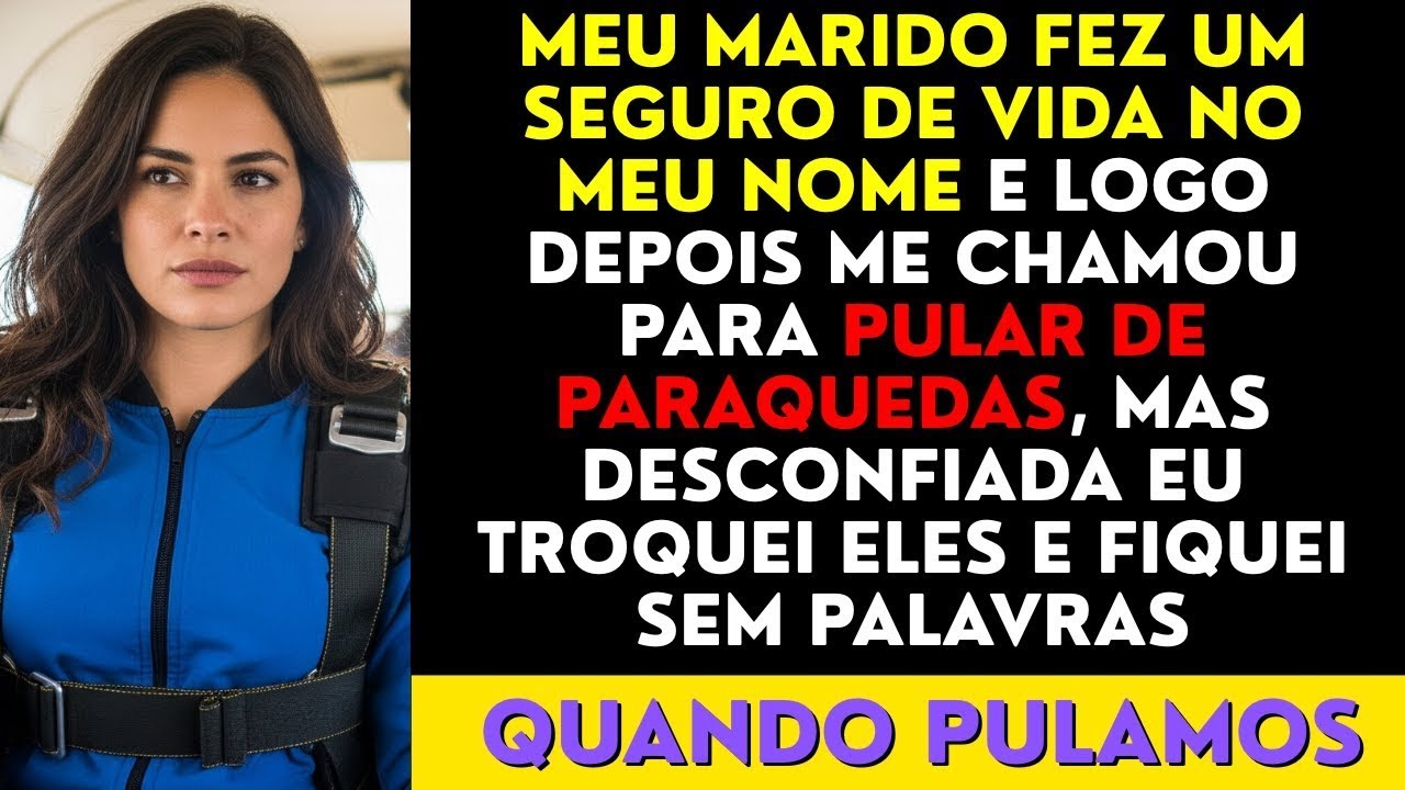 Meu Marido Fez Um Seguro De Vida No Meu Nome e Logo Depois Me Chamou Para Pular De Paraquedas...
