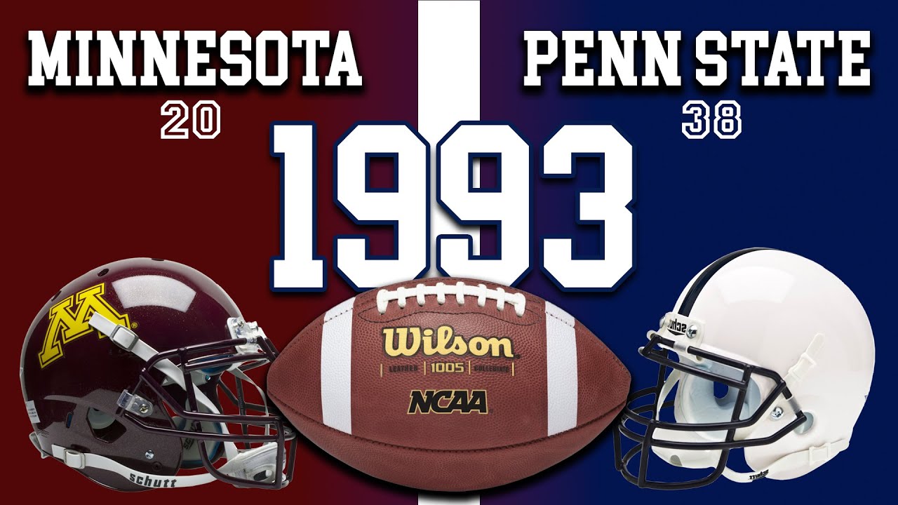 Penn State vs. Minnesota 1993 FULL GAME