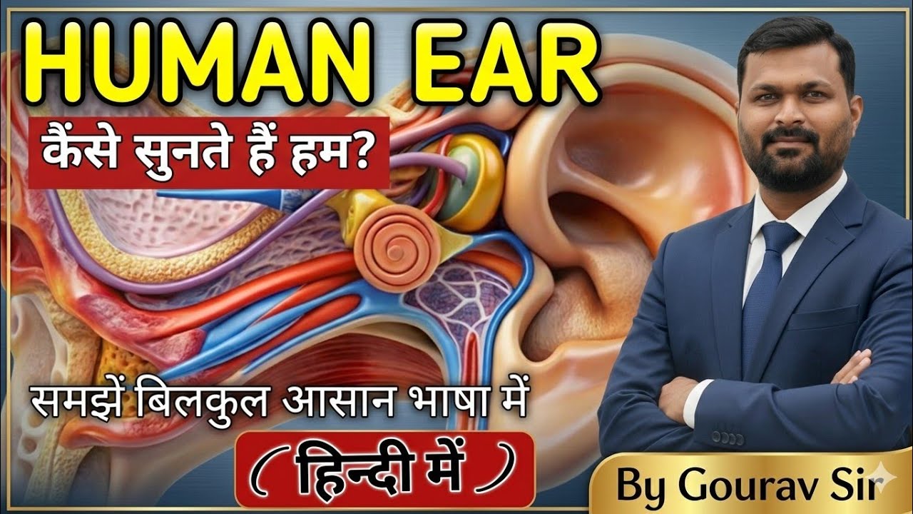 Human Ear | कैंसे सुनते हैं हम | कान  की संरचना और कार्य | Explained in Hindi