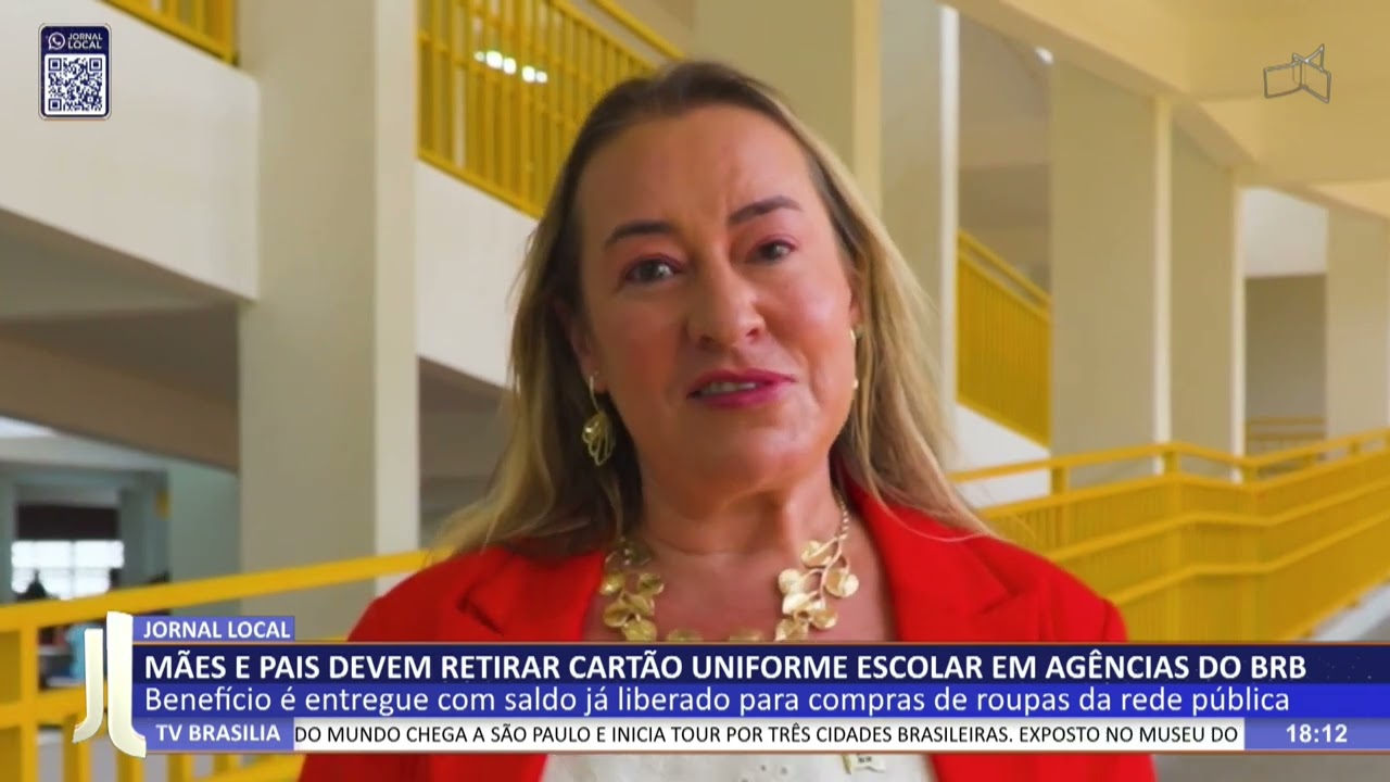 JL -Mães e pais devem retirar cartão uniforme escolar em agências do BRB