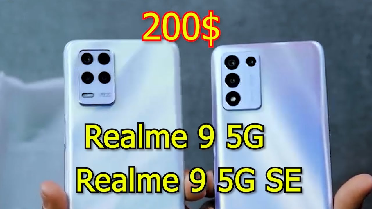 Realme 9 5G и 9 5G SE от 200$ Обзор возможностей смартфонов