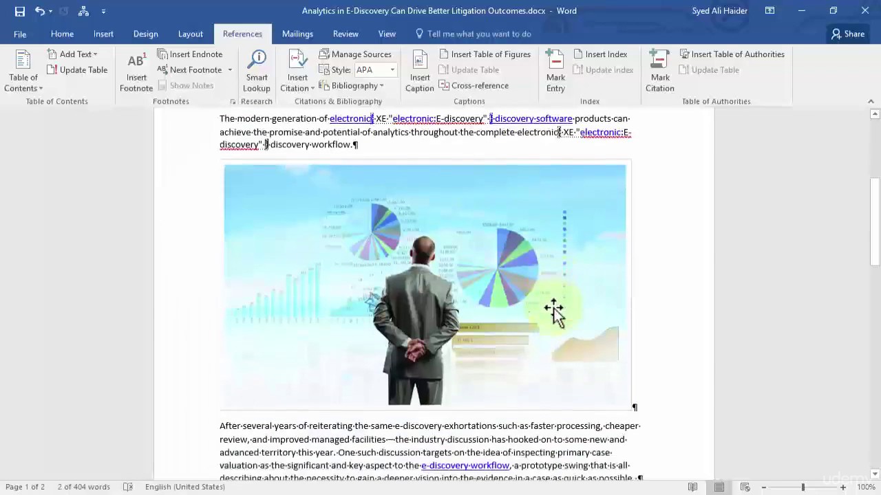 Marking Entries And Creating Index