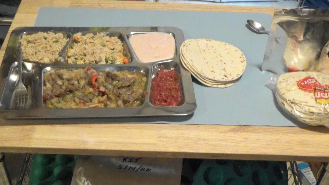 Meal In A Mylar Bag Freeze Dried Steak Fajitas And Fried Rice MRE Ep96