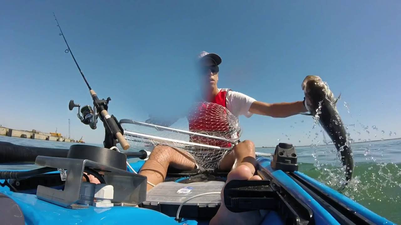 PESCA de ROBALO a SPINNING desde KAYAK II JIGGING