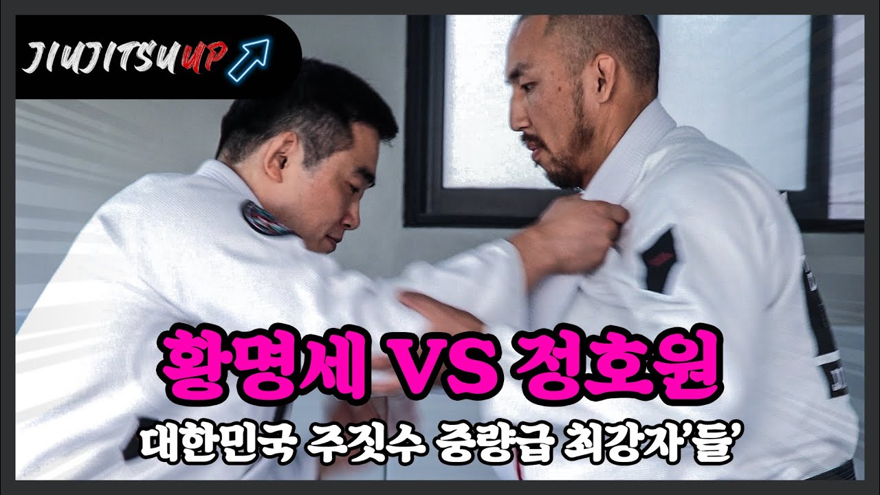 한국 주짓수 간판 두명이 만났다!  '황명세 vs 정호원' 스파링! (부드러운 움직임 무엇?)