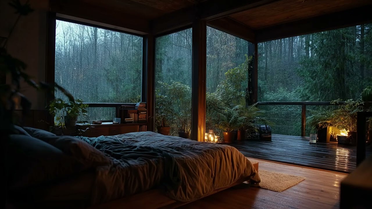 Deep Sleep Rain Sounds & Relaxing Music to Reduce Daily Stress