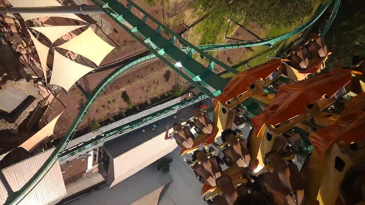 Rapterra - Kings Dominion - Back Row (4K HD POV) - May 2025