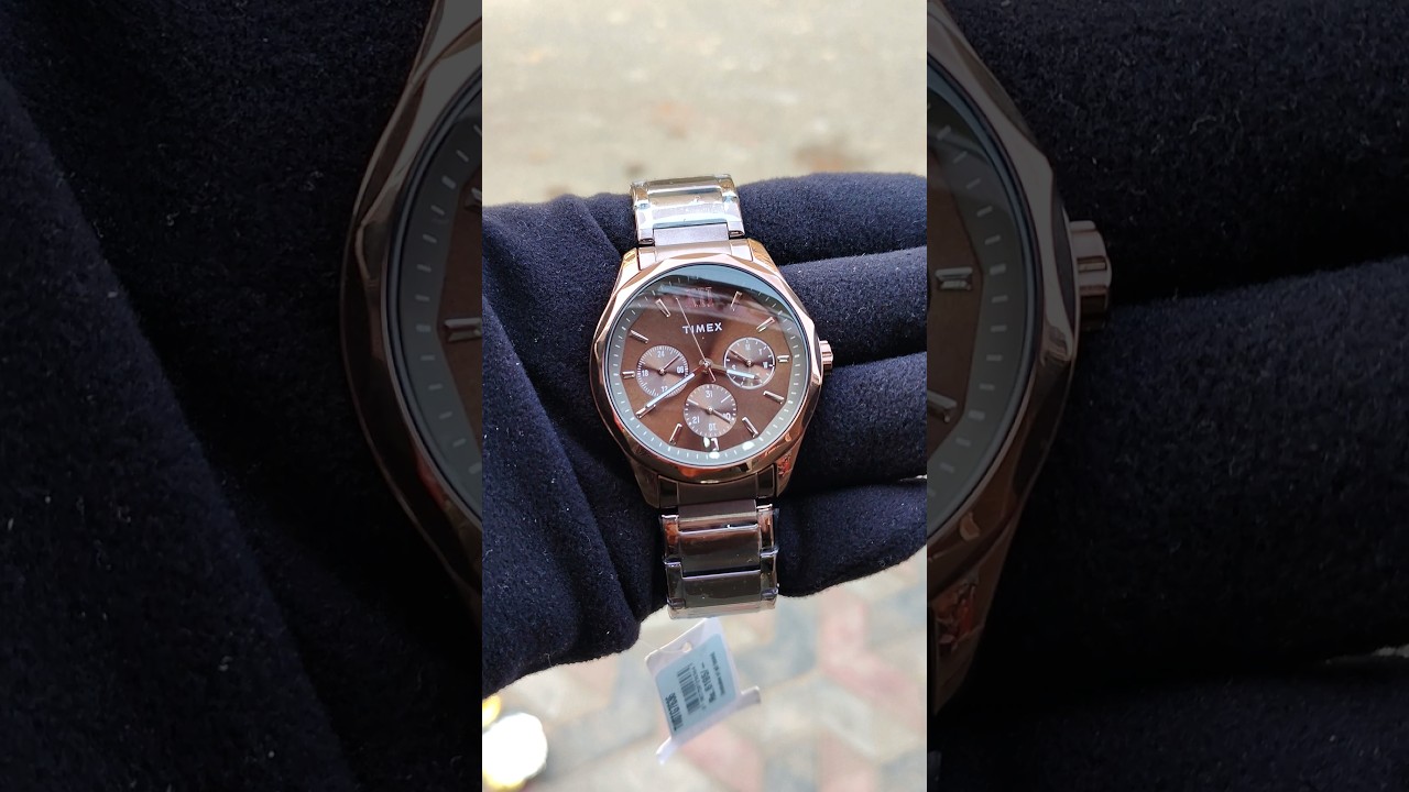 Timex Brown Metal Multifunction Watch for Men 