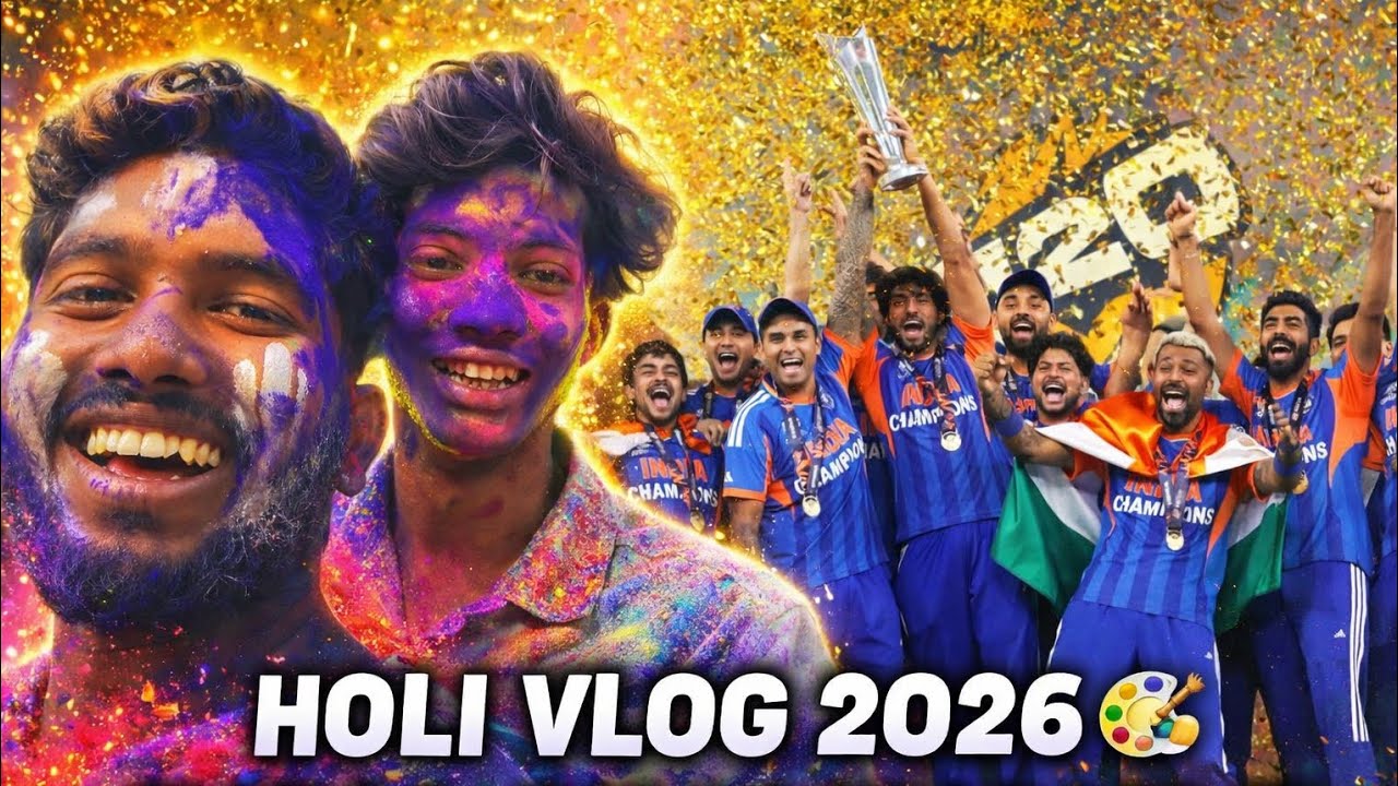 INDIA 🇮🇳 T20 World Cup Winner ♥️ & Holi 