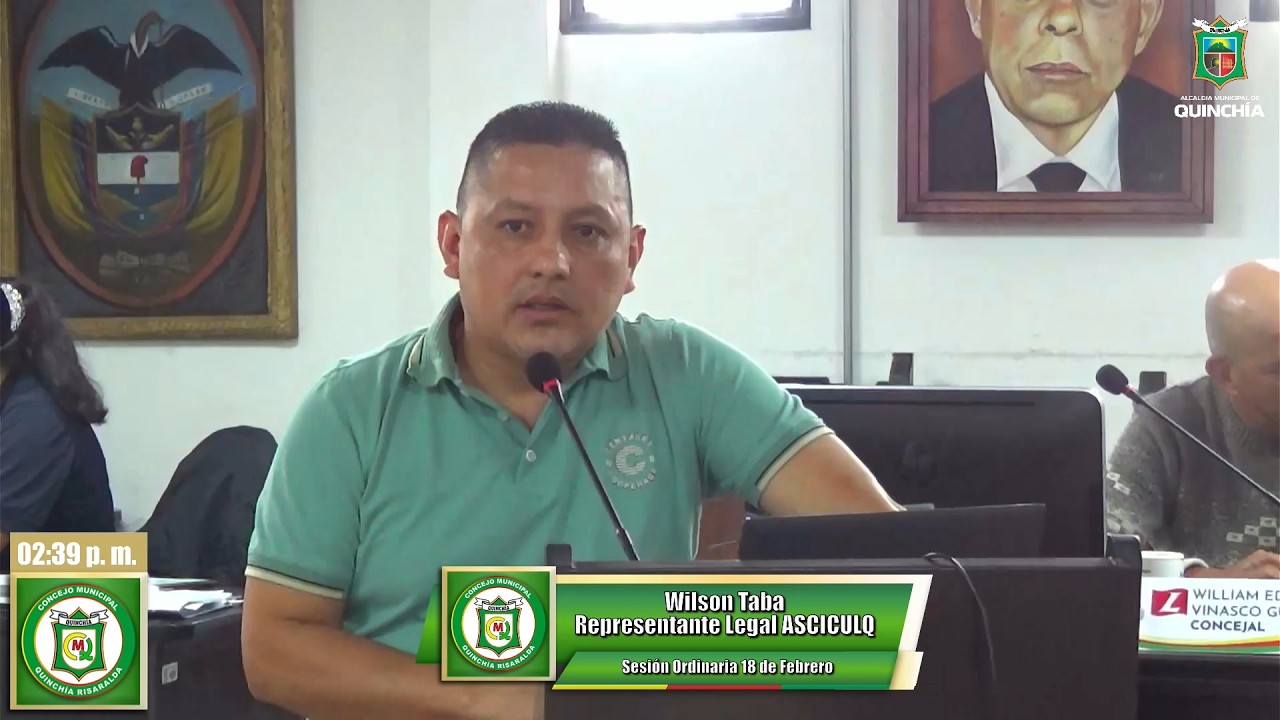 Sesión Ordinaria Concejo Municipal,  18 de febrero 2026 Representante Legal ASCICULQ