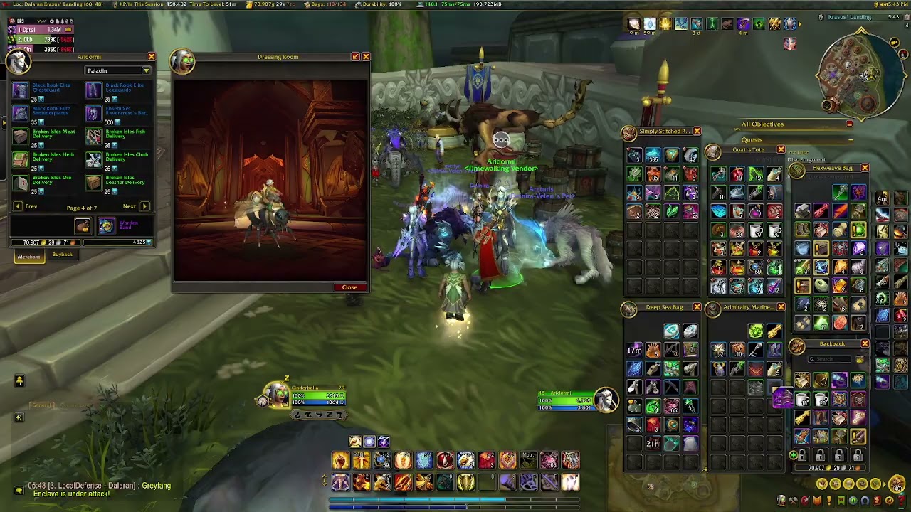 Legion Timewalking Vender