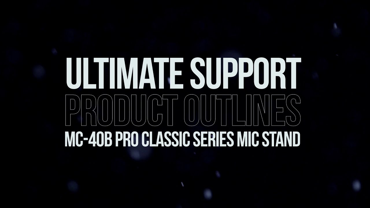 Ultimate Support Product Outlines - MC-40B Pro Classic Series Boom Mic Stand
