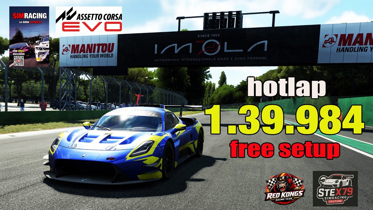 Assetto Corsa Evo 0.5.1 - HOTLAP - IMOLA - MASERATI GT2 - 1.39.984