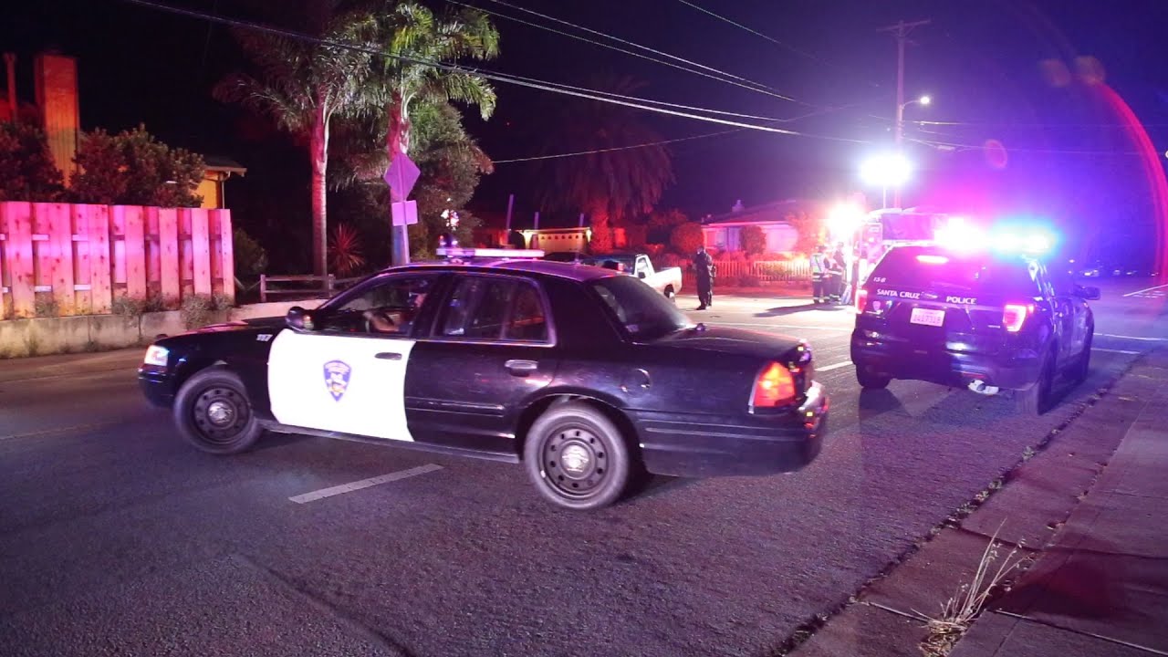 Five Police Cars Responding Code 3 to an Urgent Call on Swift Street!