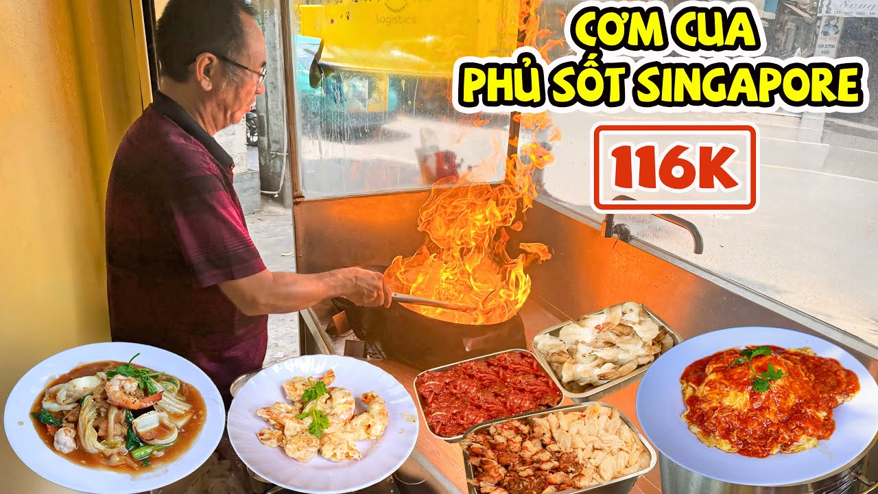 Cơm Hải Sản Phú Ký 116K Phủ Sốt Singapore Giá Bình Dân Khói Lửa Bắt Mắt Như Nhà Hàng 5 Sao