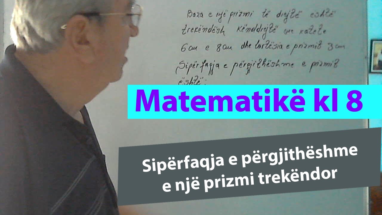 Ushtrime matematike 8 /Sipërfaqja e përgjithëshme e një prizmi trekëndor