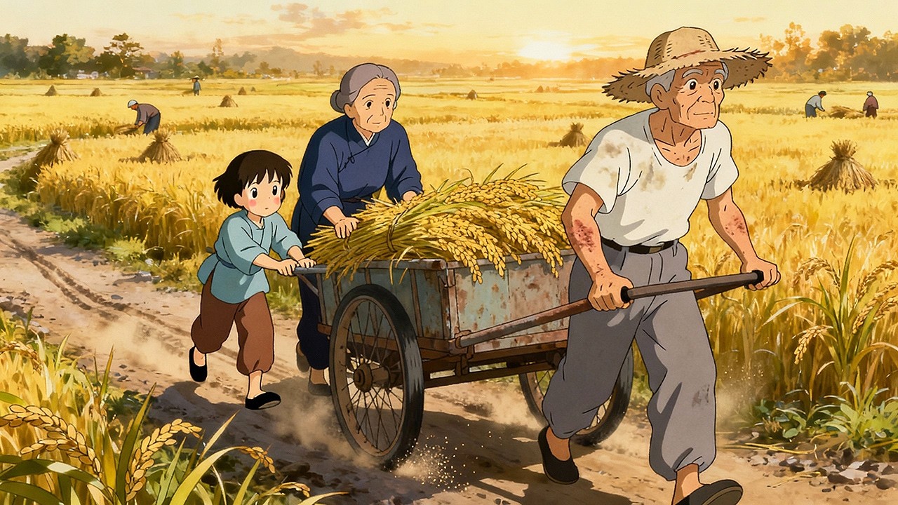 A Peaceful Ghibli Summer Childhood in the Countryside | Nostalgic Memories with My Grandparents