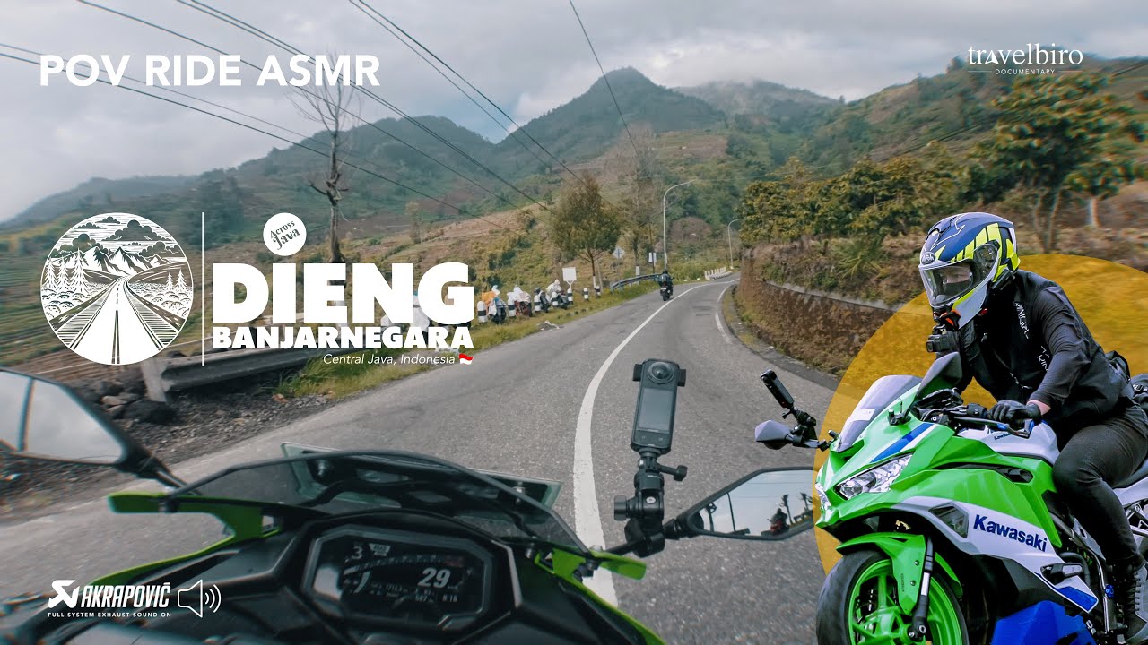 POV Ride Dieng to Agrowisata Perkebunan Teh Tambi | ZX25RR Touring West Java | ASMR Akrapovic