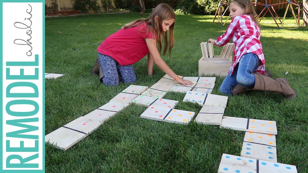 DIY Jumbo Yard Dominoes, 3 Ways
