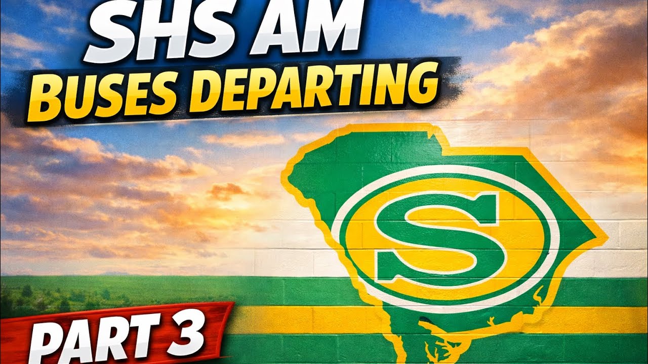 SHS School buses departing (Am departure)