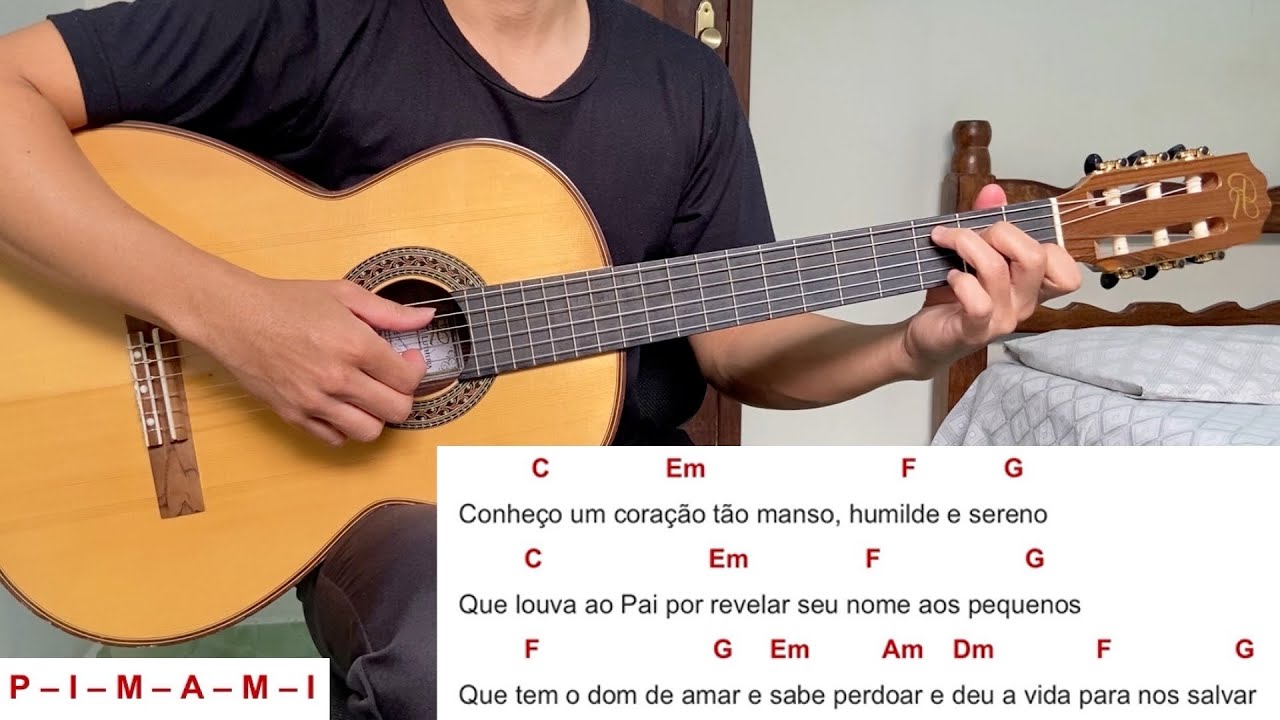 CONHEÇO UM CORAÇÃO (cura) | como tocar no violão [letra e cifra]