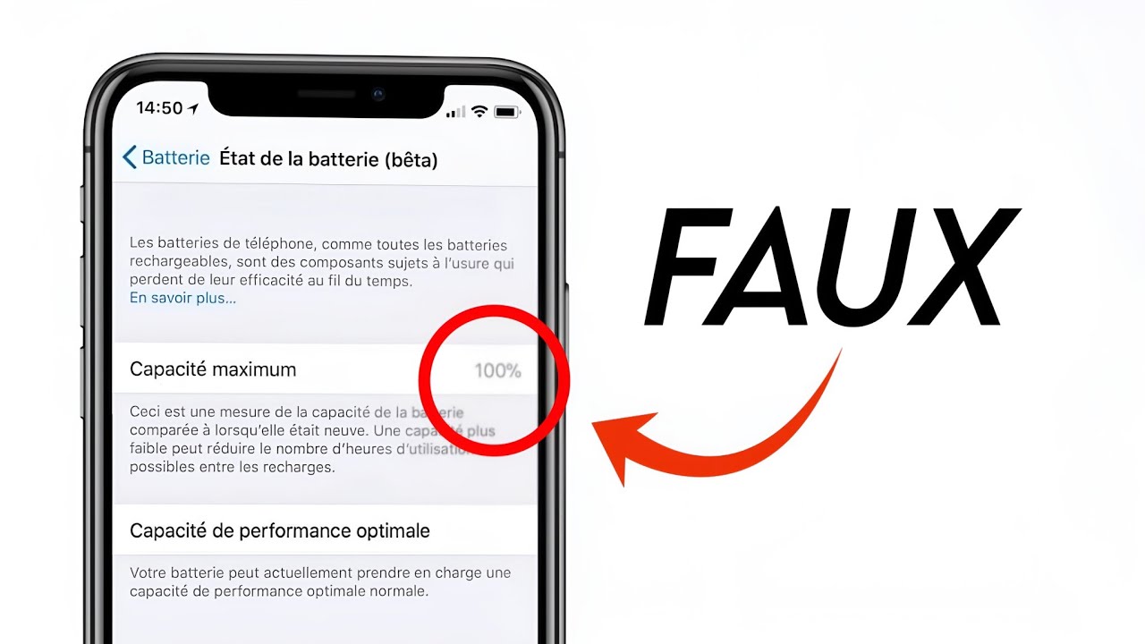 Comment Vérifier l'état réel de la batterie de votre iphone ?
