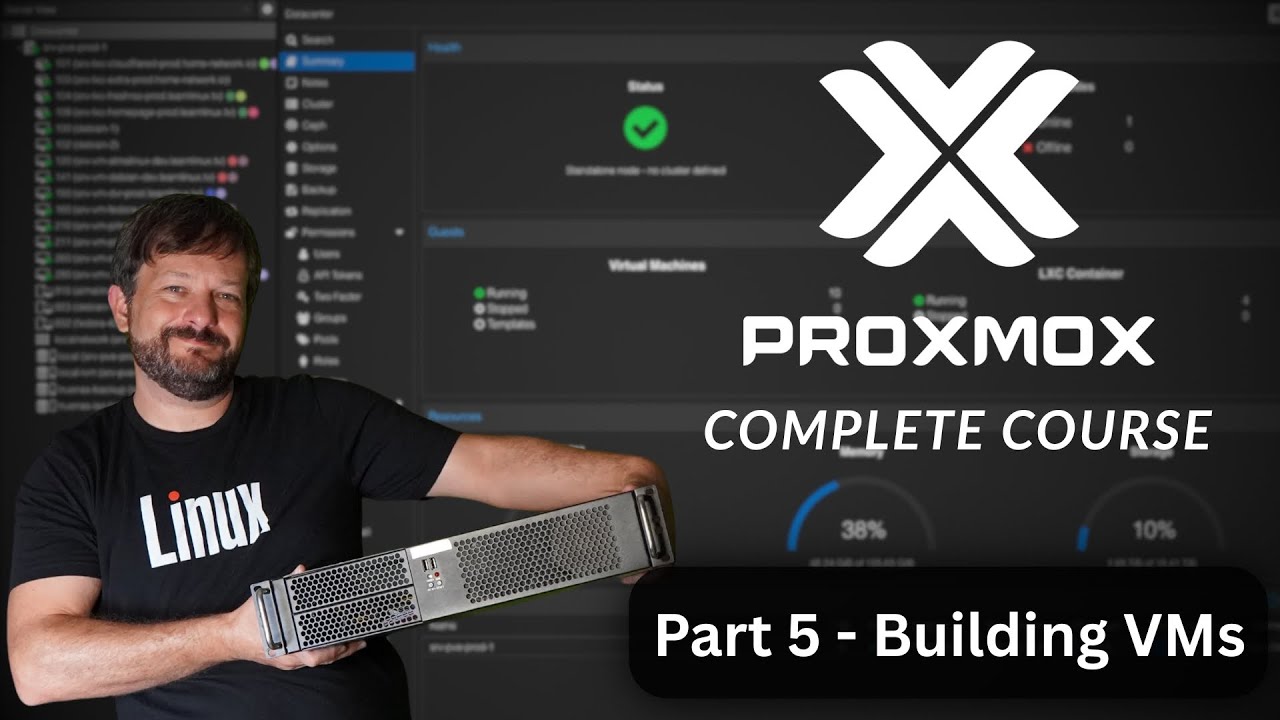 Proxmox VE Made Easy – Полная обучающая серия (Часть 5. Создание виртуальной машины)