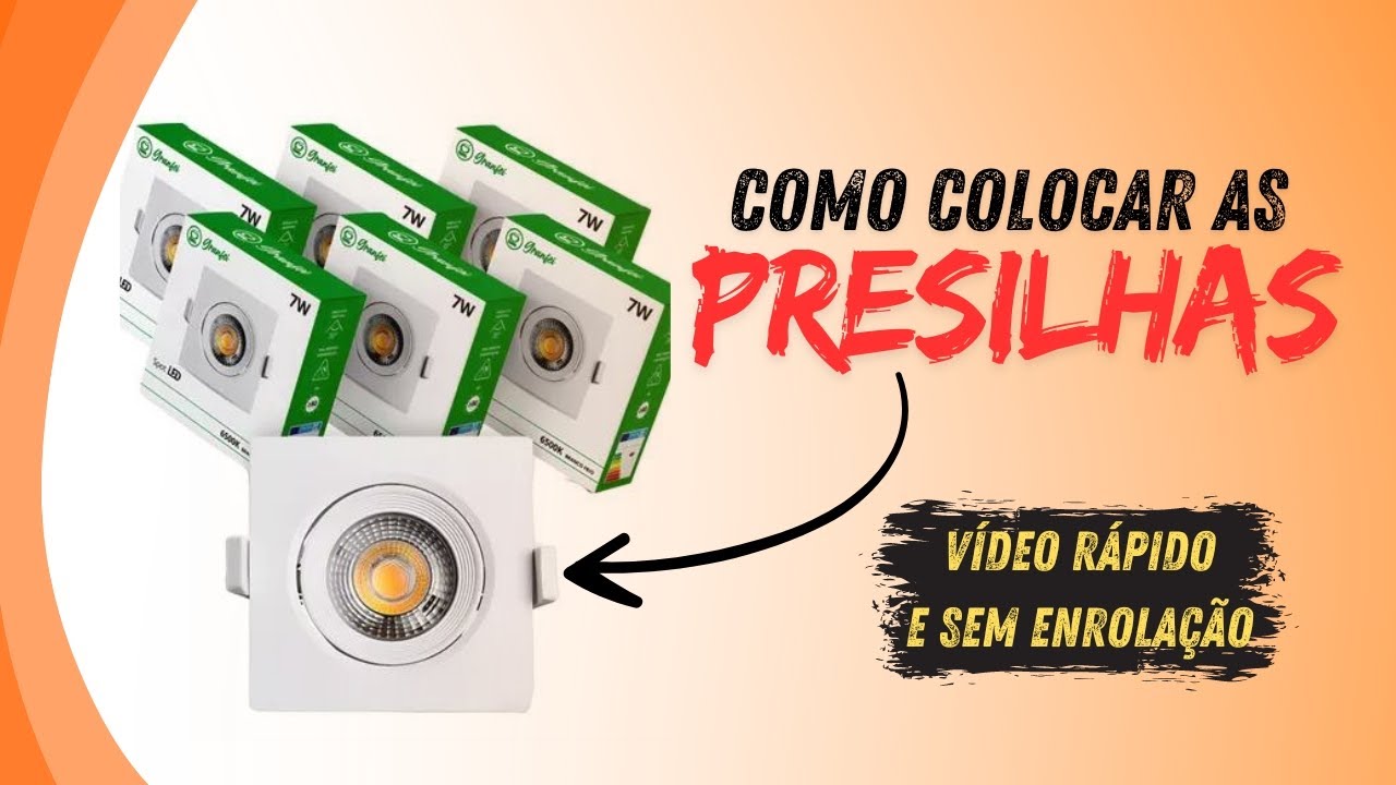 Como colocar a Presilha Spot Led Granfei - Shopee e Mercado Livre