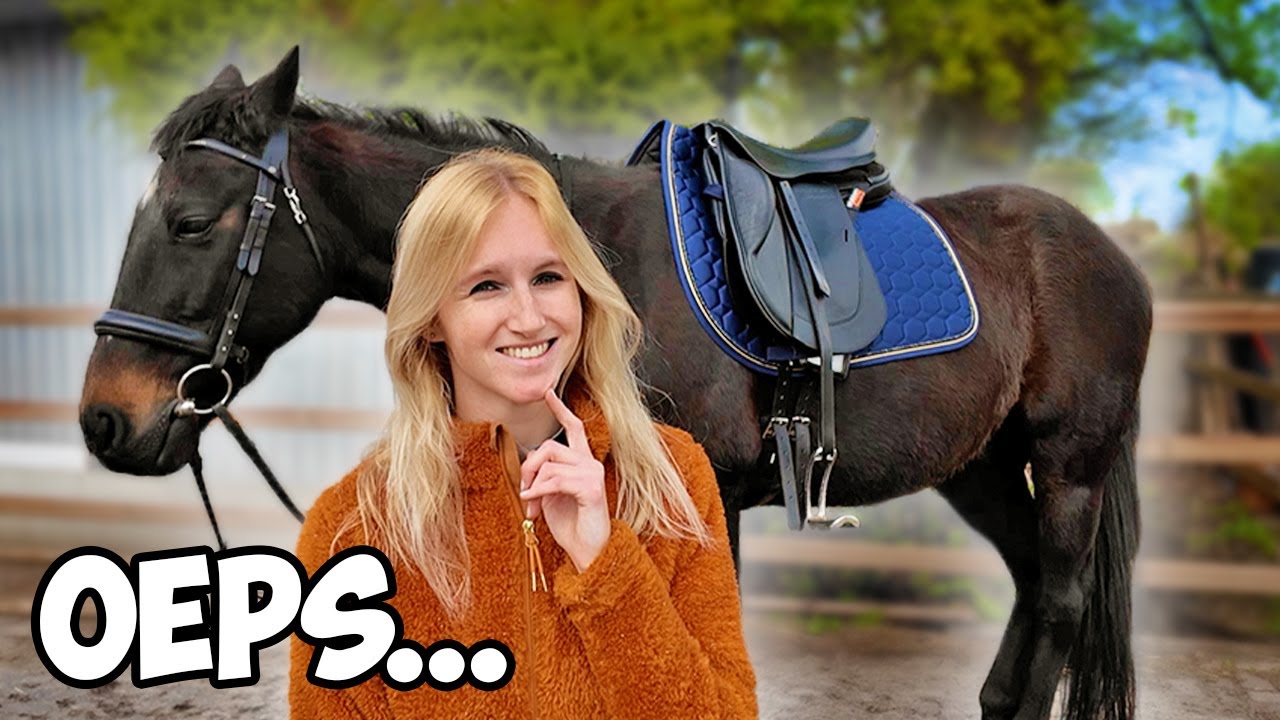 GEVALLEN van mijn PAARD tijdens BUITENRIT! 😱🐴