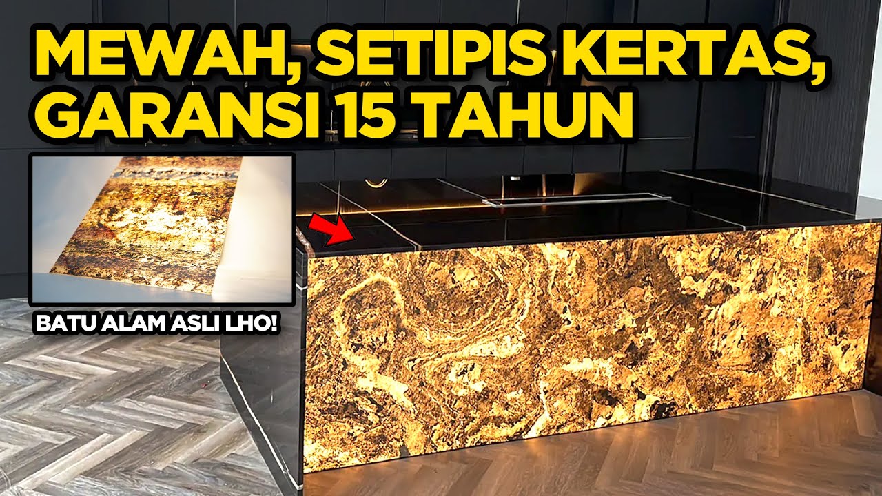 BATU ALAM ONYX BAKALAN GAK LAKU!! Lebih Murah, Tipis, Ringan, Dan Bisa Ditekuk || KULIT BATU