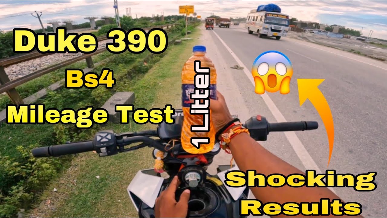 Duke 390 Bs4 || Mileage Test || shocking Result 😱😱 || 1 Litter