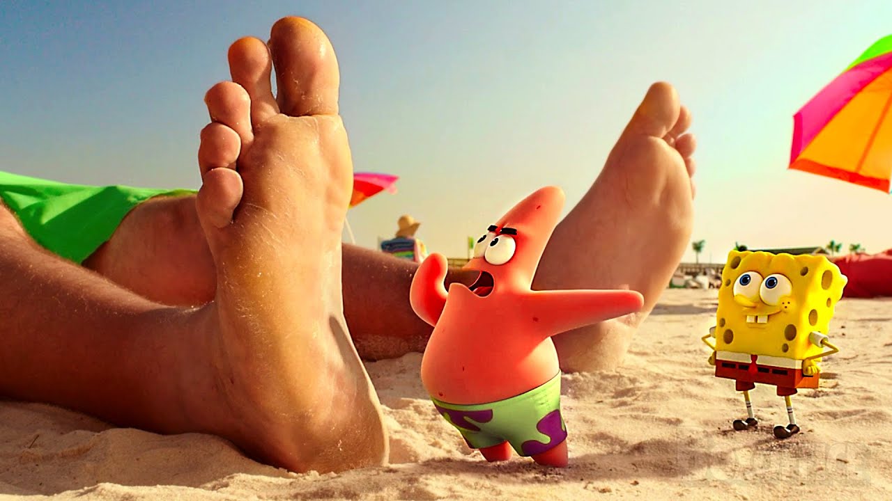 A primeira vez do Patrick fora da &aacute;gua | Bob Esponja: Um Her&oacute;i Fora d'&Aacute;gua | Clipe