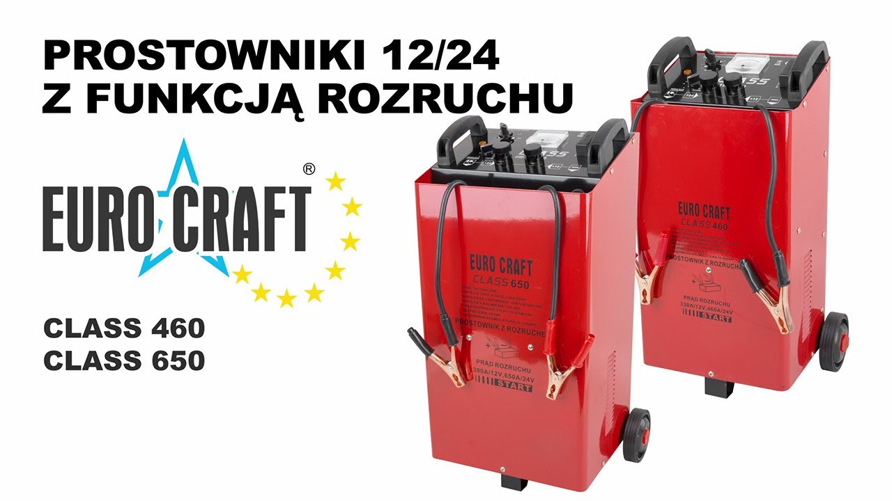 Prostowniki z rozruchem  12V/24V Class 460A i 650A