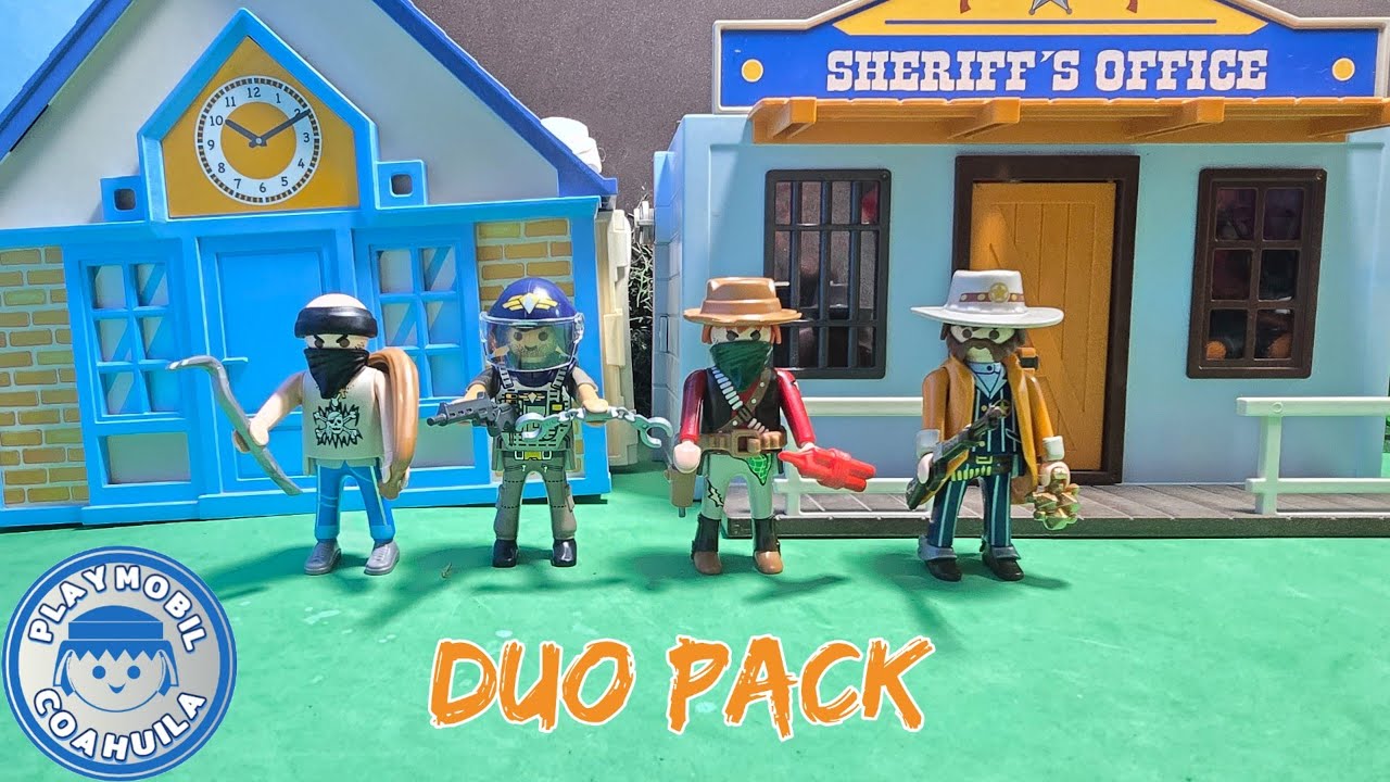 Duo pack playmobil Ladrón con fuerza Especiale (71505) y Ladrón con sheriff (71505)