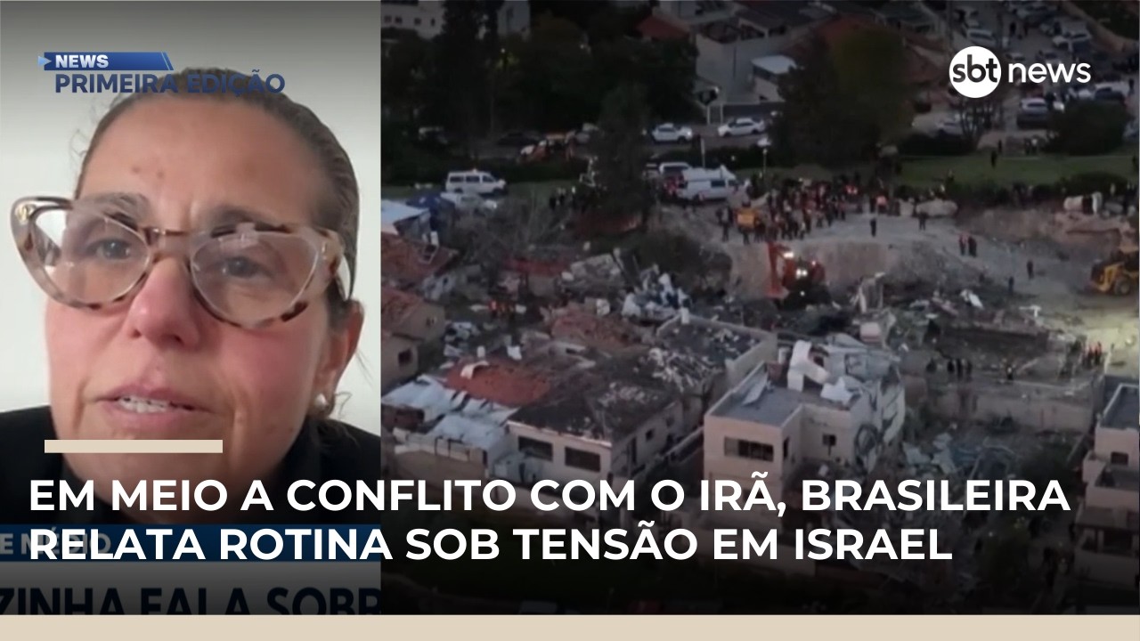 Em meio a conflito com o Irã, brasileira relata rotina sob tensão em Israel | #NewsPrimeiraEdição