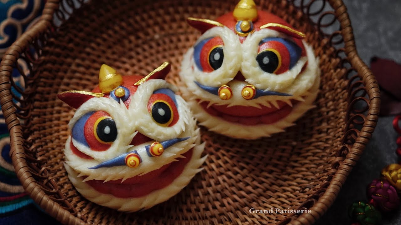 醒獅饅頭 | Lion Dance Steam Buns