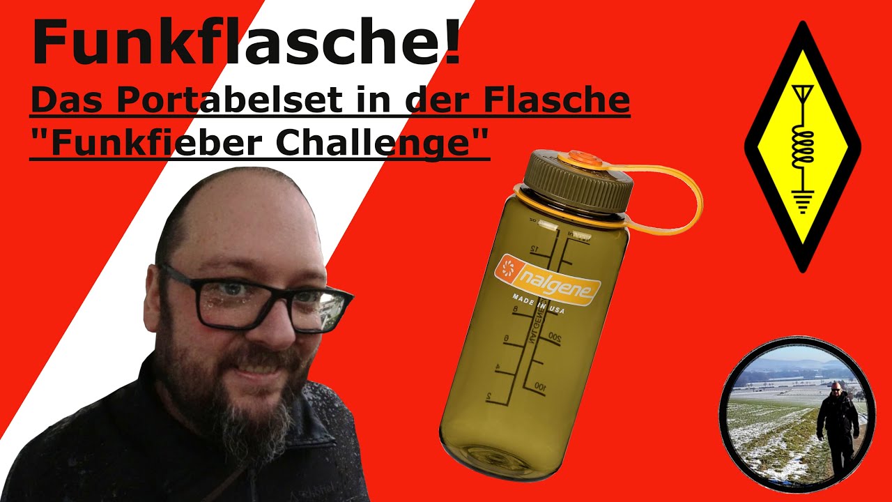 Funkflasche! Portabelset in der Flasche. Funkfieber Challenge. #funkflasche #7vswild #amateurfunk