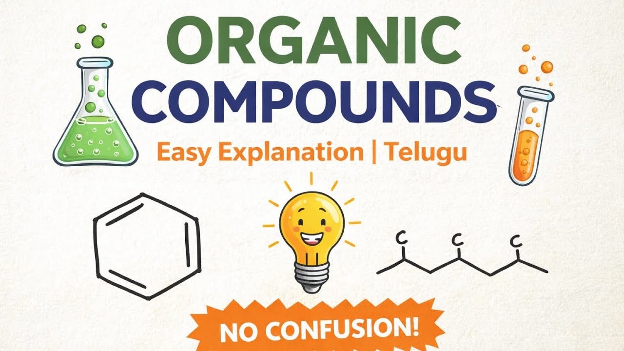 Organic Compounds classifications I Easy Explanation I Telugu📖💡
