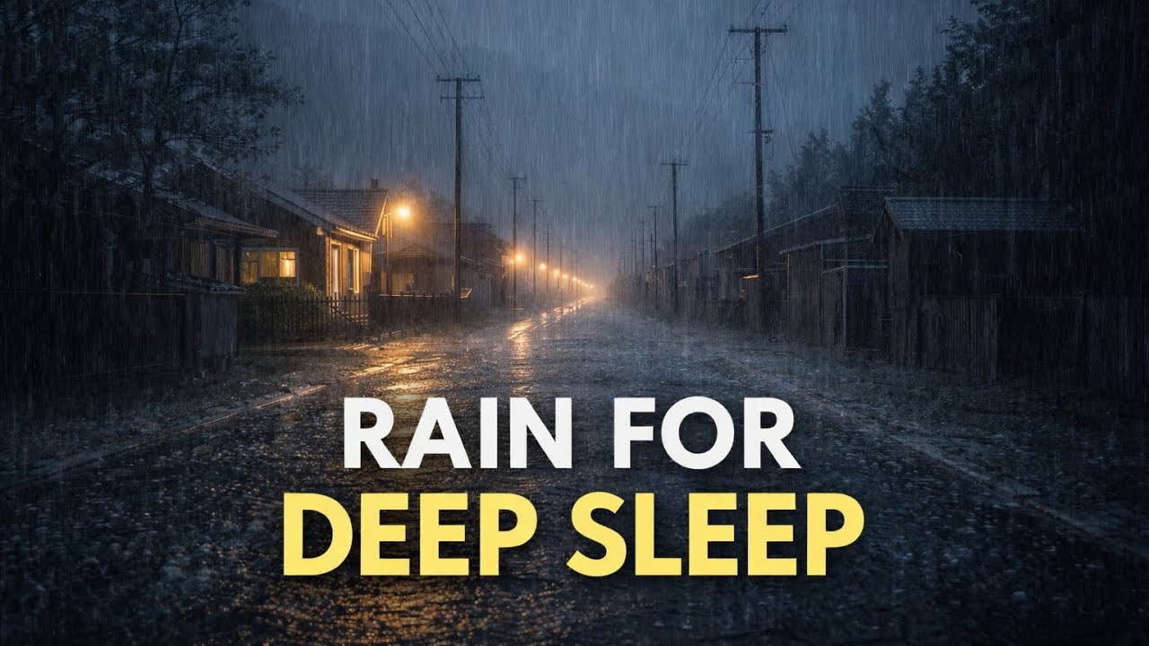 Heavy Night Rain 🌧️ | Rain Sounds for Deep Sleep – Aluna ASMR