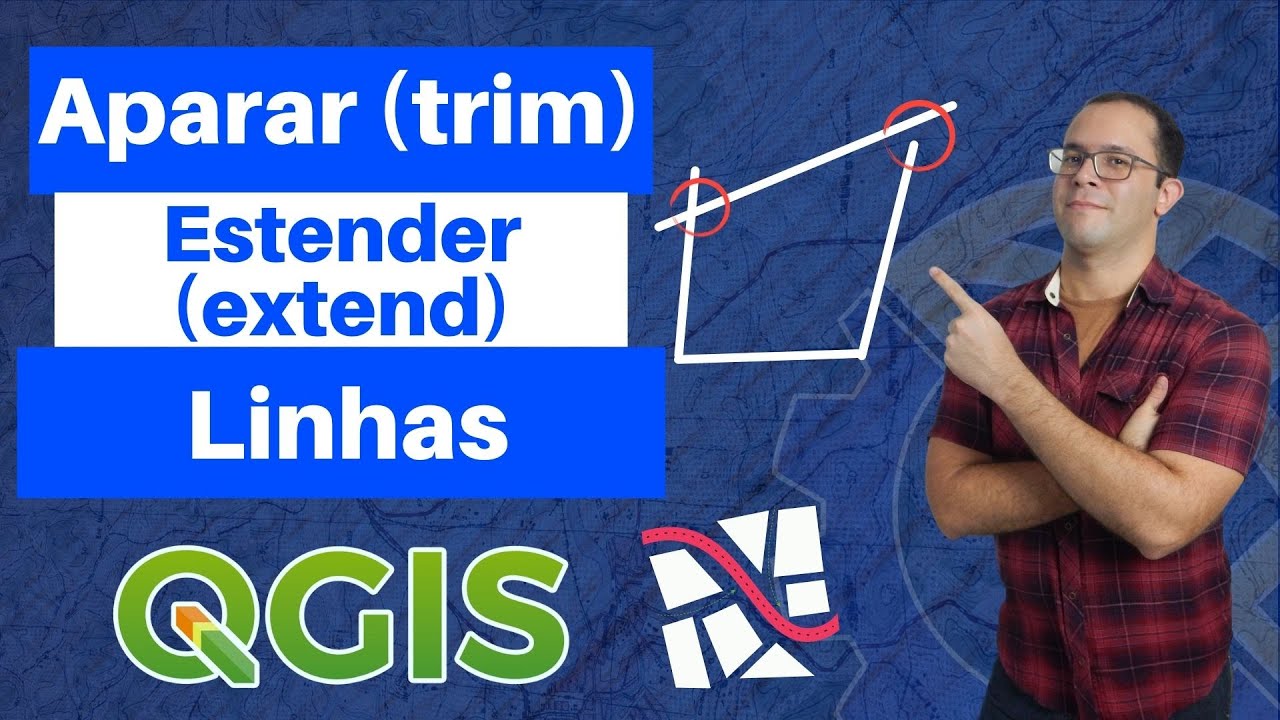 Aparar (trim) e Estender (extend) Feição no QGIS