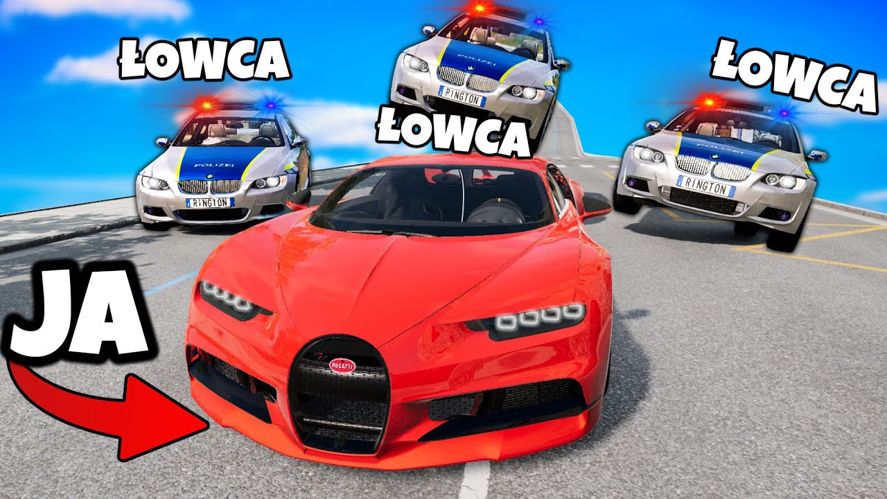 ❄️ HIDING FROM THE POLICE? MANHUNT | BeamNG.Drive |