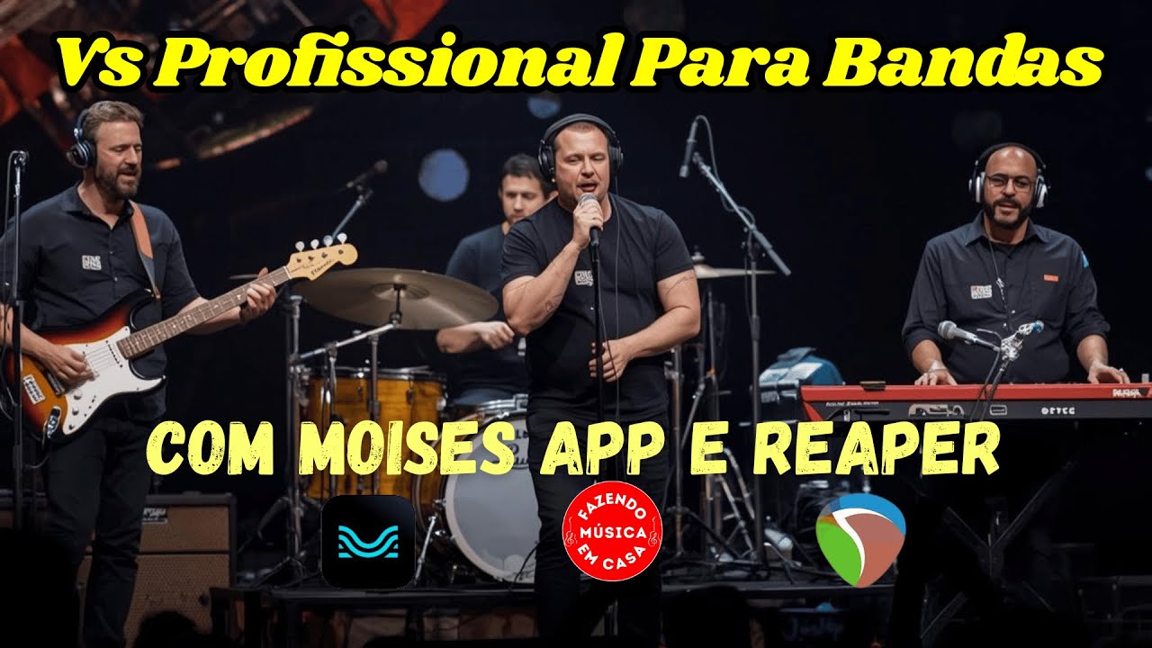 Vs Profissional Para Bandas Com Moises App e Reaper