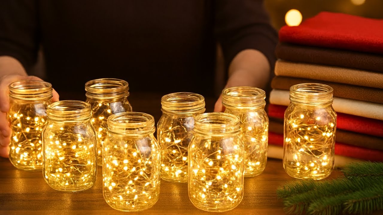 Don't Throw Away Old Jars! Amazing Home Decor Idea! Upcycling Craft