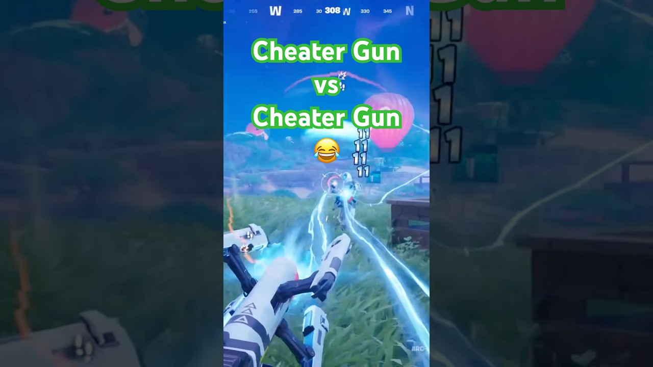 Kept getting put down by the Fortnite cheater gun so I evened the score lol 😆 #arclightninggun