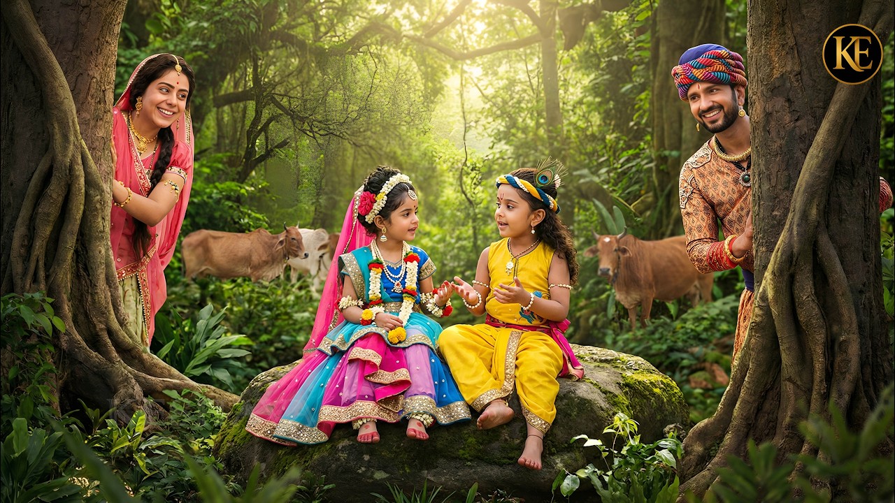 मैया ने जंगल में देख ली कान्हा-राधा की छुपी हुई लीला || मैया यशोदा का नंदलाला || Shree Krishan leela