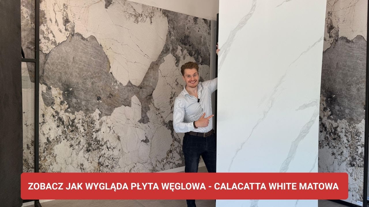 Płyta Węglowa CALACATTA WHITE Matowa 280x110cm