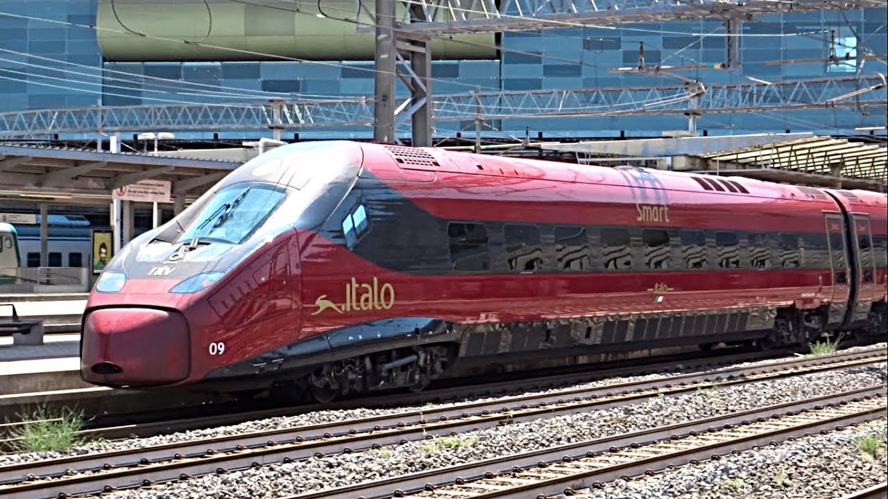 TRENI IN TRANSITO ALTA VELOCITA': Treno Frecciarossa 1000,Italo EVO NTV,Frecciargento,ETR500,ETR575