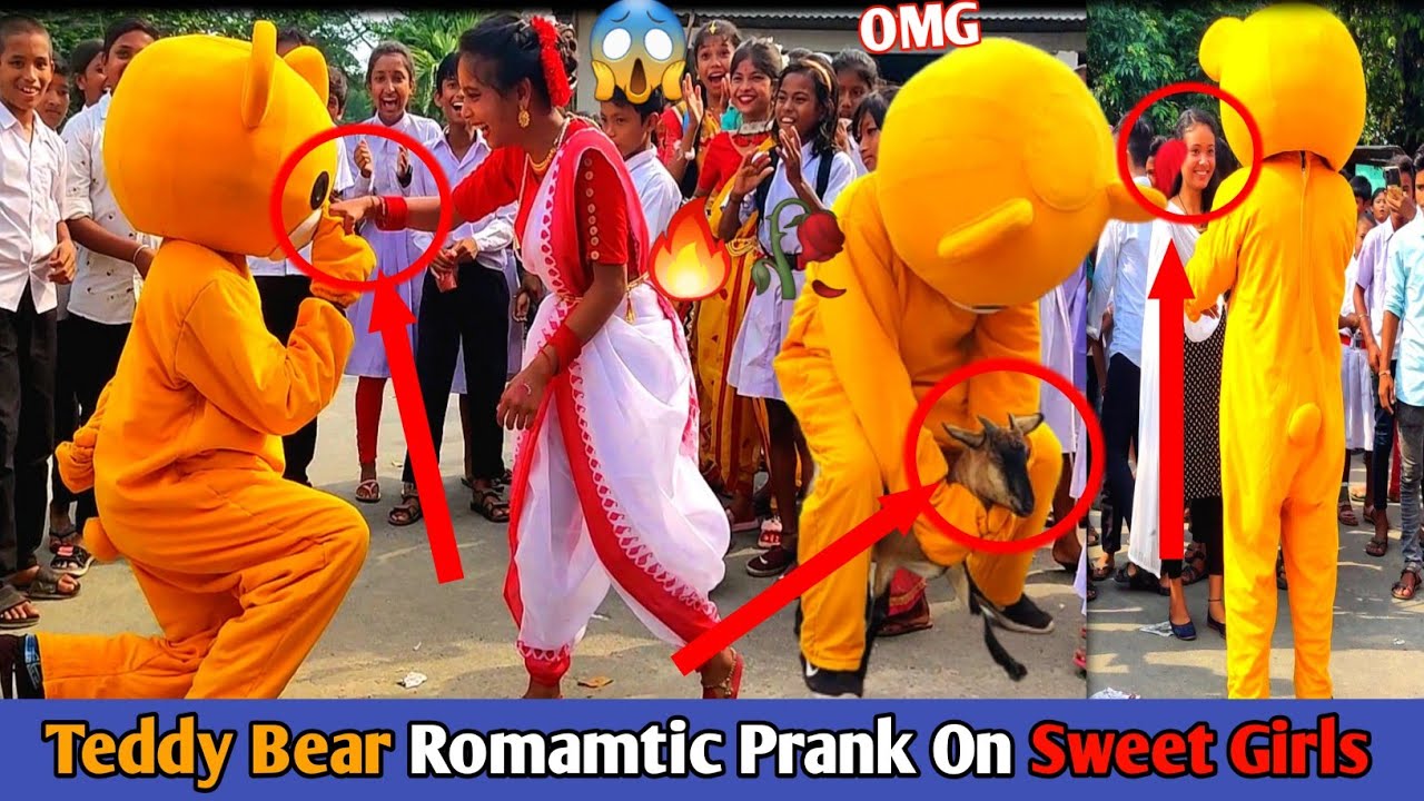 Teddy Bear Prank On School girls 😘|Teacher Day Special Dance With Cute Girls 🔥 |Romantic Scene 🤭😍