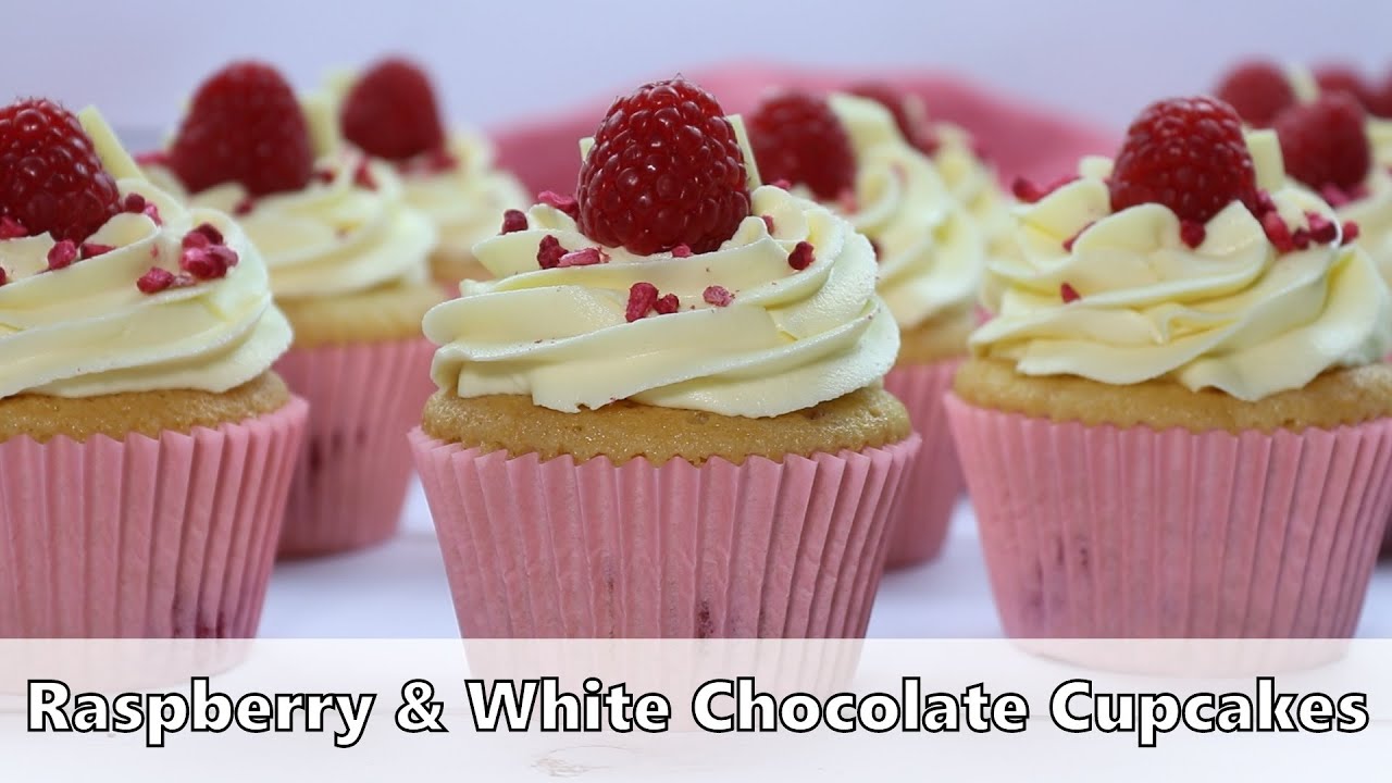 Raspberry & White Chocolate Cupcakes Recipe