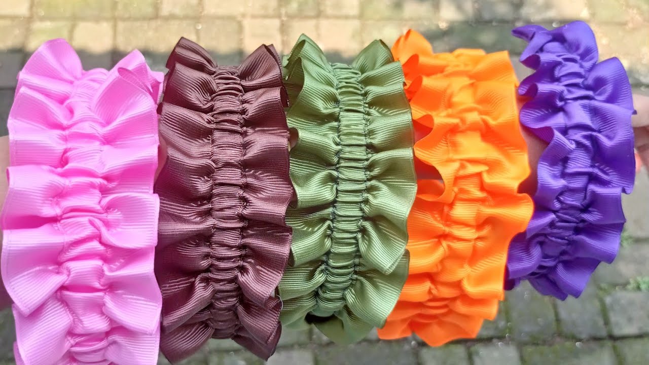 DIY tutorial || cara membuat bandana scrunchies simple mudah
